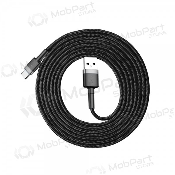 Καλώδιο USB Baseus Cafule Type-C 2.0m 2.0A (Γκρι-Μαύρο) CATKLF-CG1