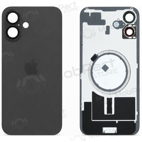 Πίσω κάλυμμα Apple iPhone 16 - (μαύρο) (Premium)