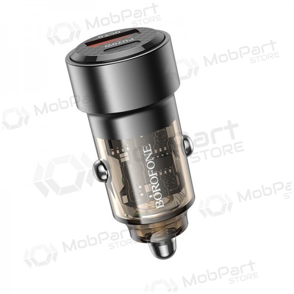 Φορτιστής automobilinis Borofone BZ20 PD20W+QC3.0 38W μαύρος