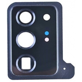 Samsung N985 / N986 Galaxy Note 20 Ultra τζαμάκι κάμερας (μαύρος) (με πλαίσιο)