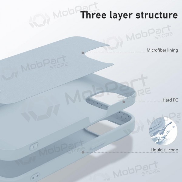 Apple iPhone 14 Pro Max θήκη „Nillkin Silicone“ (γκρί)