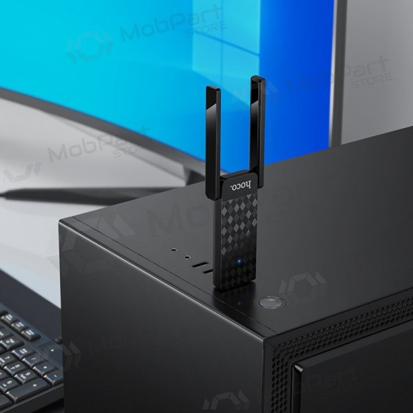 Προσαρμογέας USB Wi-Fi Hoco HI34 USB 3.0 Wi-Fi 6 μαύρος