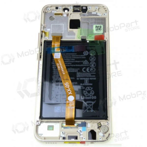Huawei Mate 20 Lite οθόνη (χρυσαφένιος) (με πλαίσιο και μπαταρία) (service pack) (γνησια)