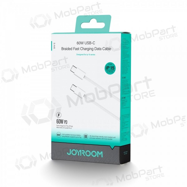 USB καλώδιο Joyroom S-A45 USB-C to USB-C 60W 1.0m άσπρο
