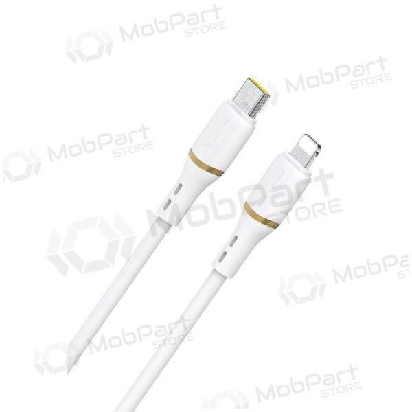 Καλώδιο Lightning Dudao L25X USB-C σε Lightning 1 m 30 W λευκό