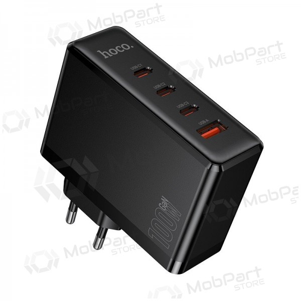 Φορτιστής τηλεφώνου Hoco N85 100 W 3x USB-C + USB-A μαύρος