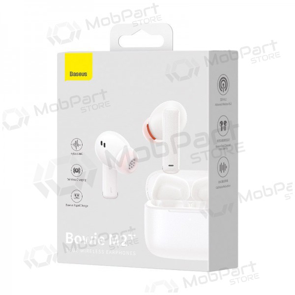 Ασύρματος handsfree ακουστικα Baseus Bowie M2+ NGTW190002 (άσπρο)