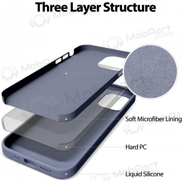Θήκη Samsung Galaxy A57 Mercury -Pure Magsafe Silicon Case- (λεβάντα γκρι)