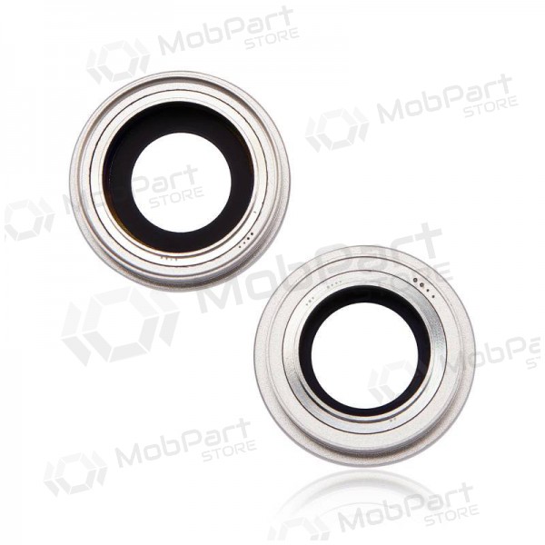 iPhone 14 / 14 Plus τζαμάκι κάμερας (2τεμ) (άσπρο) (με πλαίσιο)