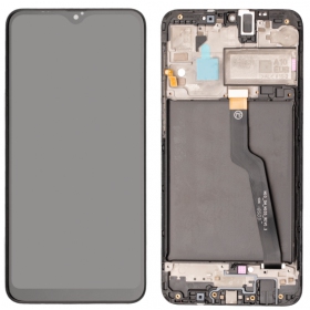 Ekranas Samsung A105 A10 Dual SIM su lietimui jautriu stikliuku και rėmeliu Black γνησια