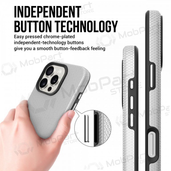 Apple iPhone 16 θήκη „Perfectionists“ (ασήμι)