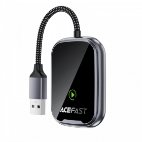Προσαρμογέας CarPlay Acefast QC1 ασύρματος Android Auto μαύρος