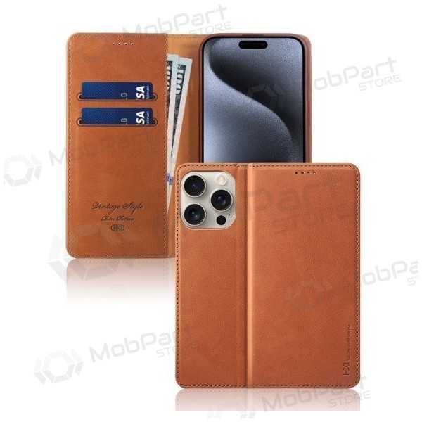 Θήκη HDD Magnetic Wallet Case Samsung A135 A13 4G καφέ