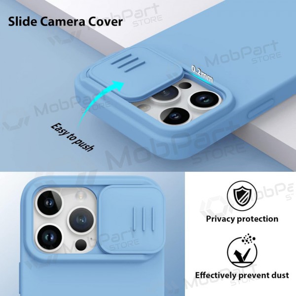 Θήκη Apple iPhone 14 - Nillkin Silicone (ανοιχτό μπλε)
