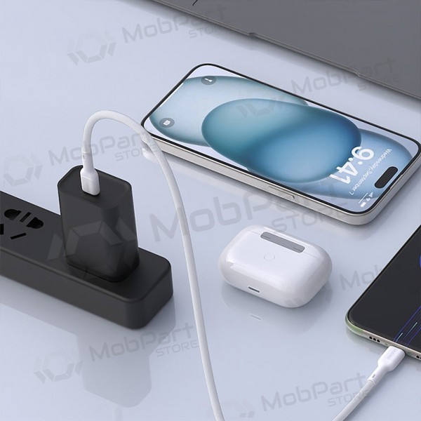 Καλώδιο USB-C Dudao L9C USB-C σε USB-C 1 m 65 W λευκό