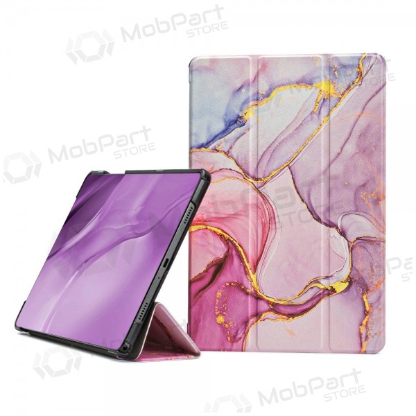 Θήκη Samsung Galaxy Tab A9+, Tab A11+ - Smart Leather (marble)