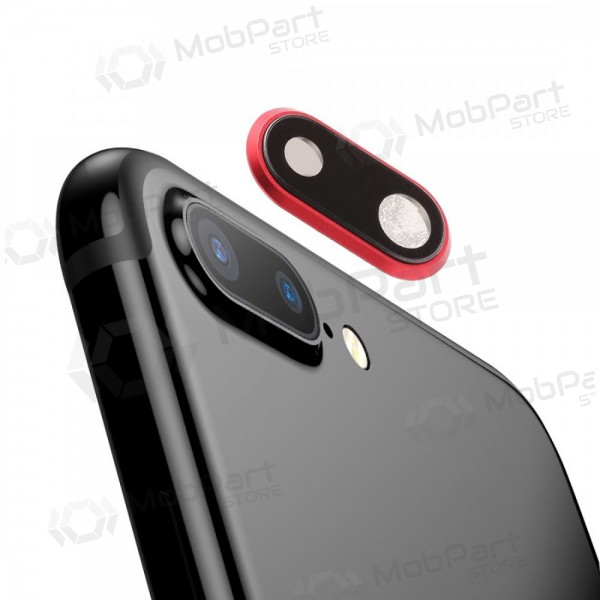Apple iPhone 8 Plus τζαμάκι κάμερας (το κόκκινο) (με πλαίσιο)