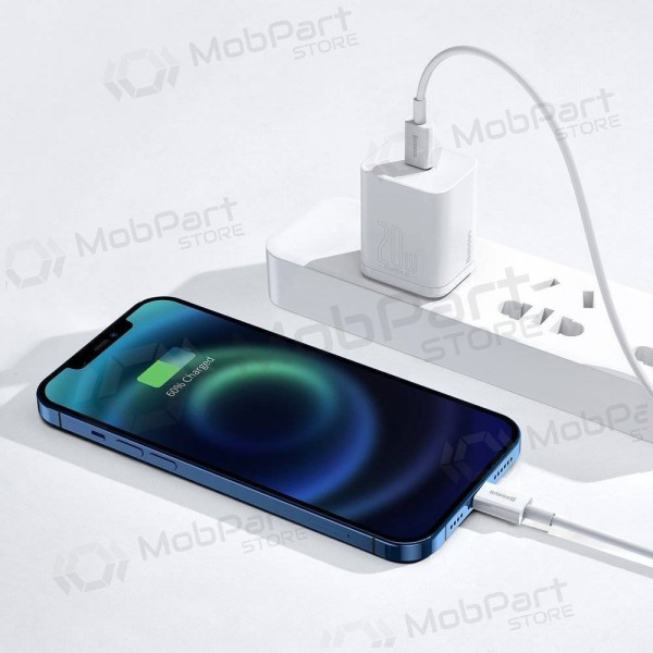 Καλώδιο Baseus Superior Type-C - Lightning PD 20W 0.25m (άσπρο) CATLYS-02