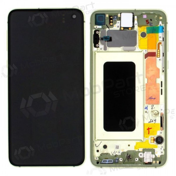 Samsung G970F Galaxy S10e οθόνη (Canary Yellow) (με πλαίσιο) (μεταχειρισμένος grade A, γνησια)
