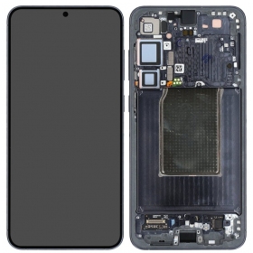 Οθόνη Samsung S936 S25 Plus με γυαλί αφής και πλαίσιο Blue/Black αυθεντική (assembled service pack)