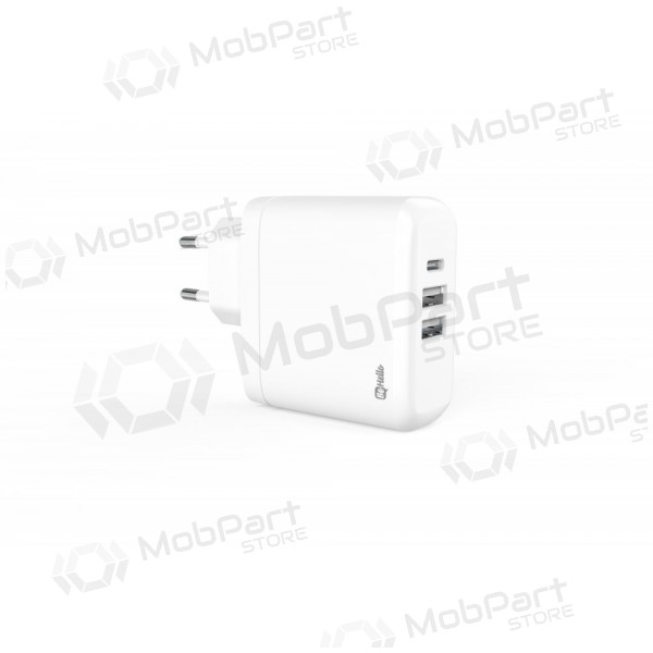Φορτιστής BeHello USB-C 45W PD + 2 USB (άσπρο)