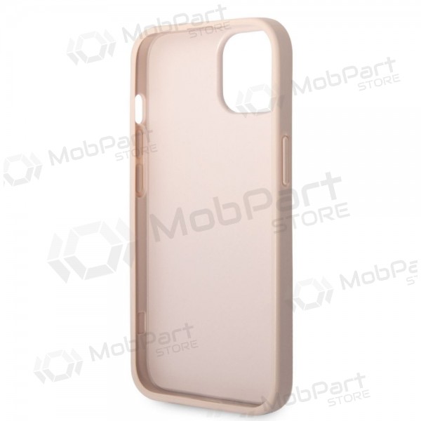 Θήκη Apple iPhone 14 -Guess PU 4G Metal Logo- (ροζ)