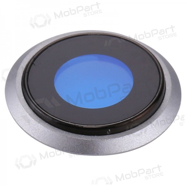 Apple iPhone 8 / SE 2020 τζαμάκι κάμερας (ασήμι) (με πλαίσιο)