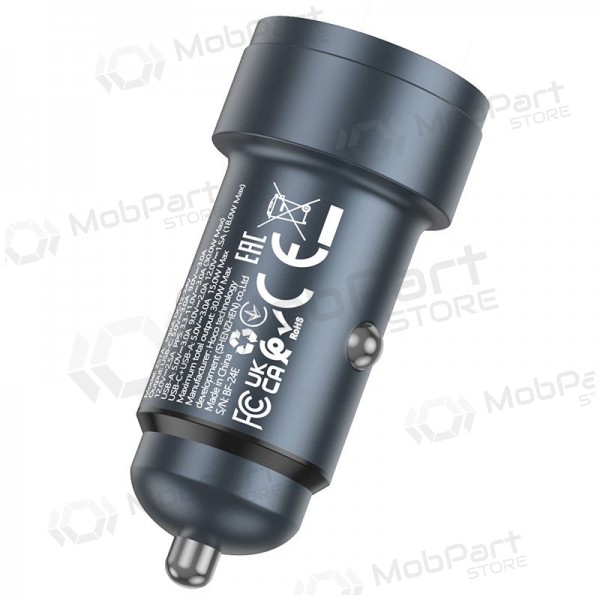 Φορτιστής αυτοκινήτου Hoco Z57A 30 W USB-C + USB-A