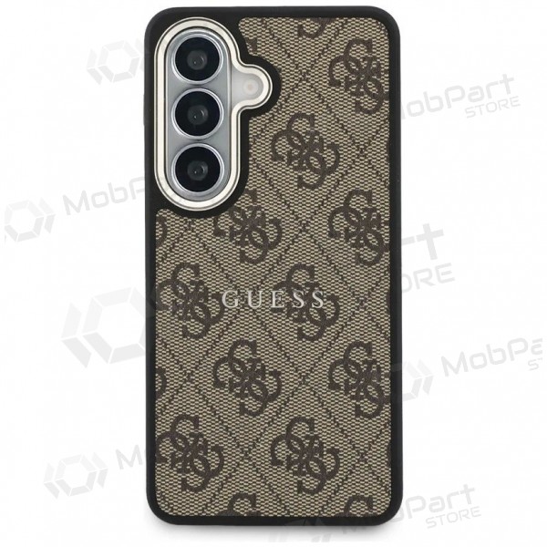 Θήκη Samsung Galaxy S26 - Guess PU Leather 4G Gold Frame Magnetic (καφέ)