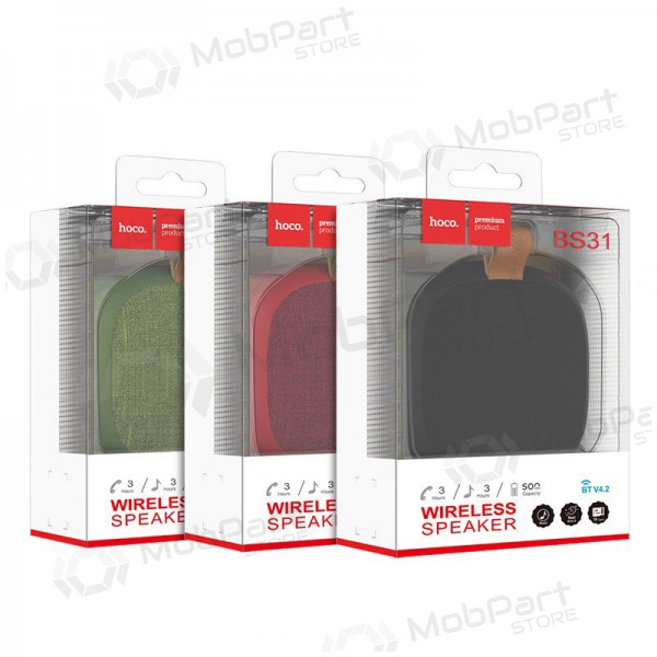 Φορητό ηχείο Bluetooth Hoco BS31 (κόκκινο)