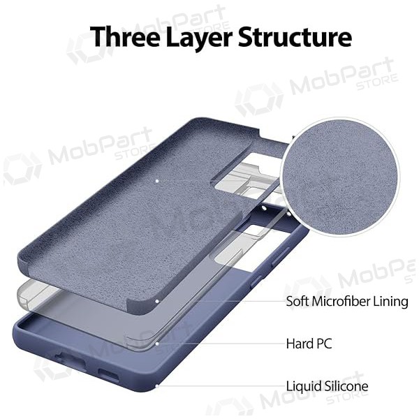 Θήκη Samsung Galaxy A15 Mercury - Silicone Case (λεβάντα γκρι)