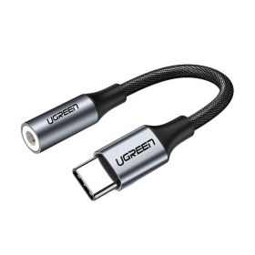 Προσαρμογέας ήχου Ugreen AV161 USB-C σε 3.5 mm γκρι