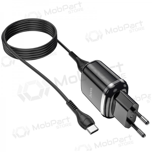 Φορτιστής Hoco N4 + Type-C (2.4A) (μαύρος)