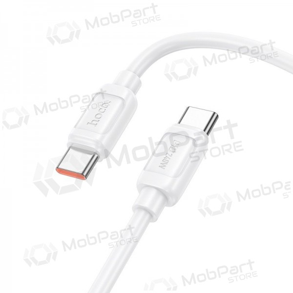 Καλώδιο USB-C Hoco X115 USB-C σε USB-C 1 m 240 W λευκό