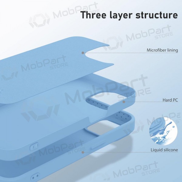 Θήκη Apple iPhone 14 - Nillkin Silicone (ανοιχτό μπλε)