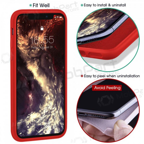 Θήκη Apple iPhone 6 / 6S - Liquid Silicone 1.5mm (κόκκινο)