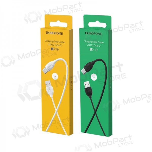 USB καλώδιο Borofone BX19 USB-A to USB-C 1.0m άσπρο