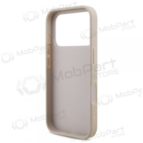 Θήκη Apple iPhone 17 Pro - Guess PU 4G Metal Logo (ροζ)