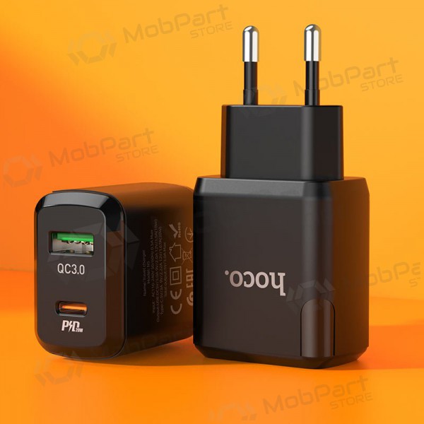 Φορτιστής Hoco N5 USB Quick Charge 3.0 + PD 20W (3.1A) (μαύρος)