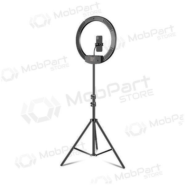 LED žiedinė λάμπα 45cm, su trikoju stovu iki 2.1m