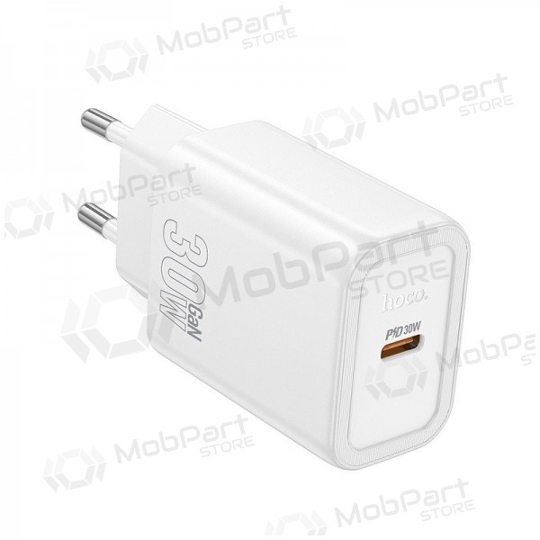 Φορτιστής τηλεφώνου Hoco N62 30 W GaN USB-C λευκός