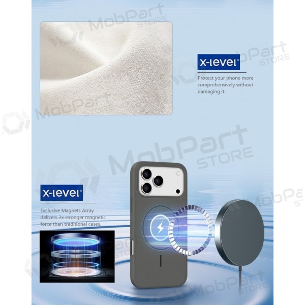 Θήκη Samsung Galaxy S26 Ultra X-Level Fluid Skin MagSafe (πορτοκαλί)