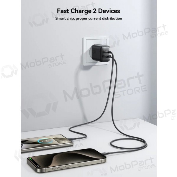 Φορτιστής Joyroom JR-TCF13 USB-C/USB-A 25W μαύρος