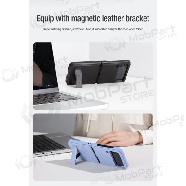 Θήκη Samsung Galaxy Z Flip4 - Nillkin Leather (μοβ)