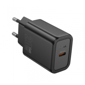 Φορτιστής τηλεφώνου Hoco N60 20 W GaN USB-C μαύρος