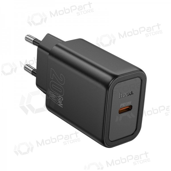 Φορτιστής τηλεφώνου Hoco N60 20 W GaN USB-C μαύρος