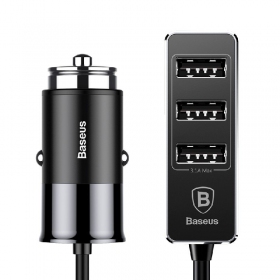 Φορτιστης αυτοκινητου Baseus CCTON-01 (4xUSB 5.5A) (μαύρος)