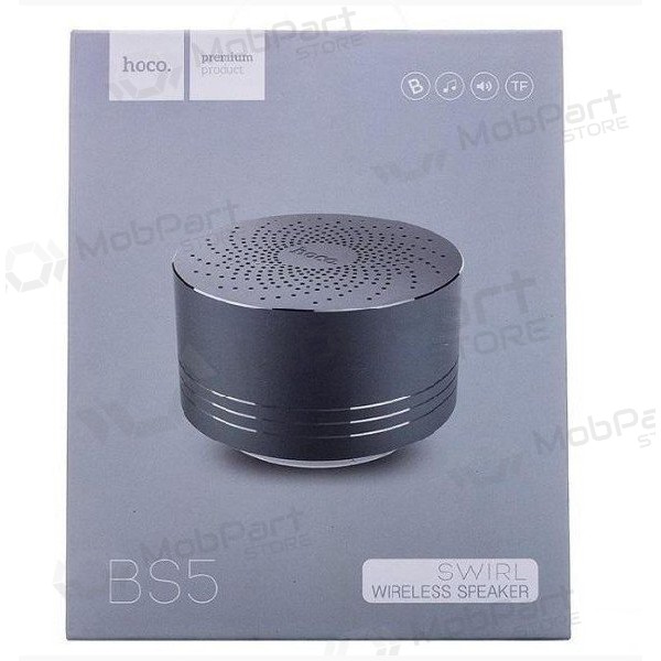 Bluetooth φορητό ηχείο HOCO BS5 (MicroSD, handsfree ακουστικα, AUX,FM) (γκρί)