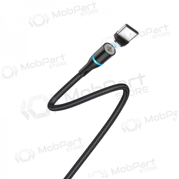 USB καλώδιο Borofone BU16 Skill Magnetic Type-C 1.0m (μαύρος)