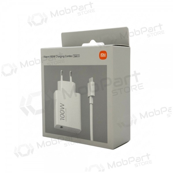 Φορτιστής τηλεφώνου Xiaomi Charging Combo BHR095VEU 100 W USB-A με καλώδιο USB-C λευκό
